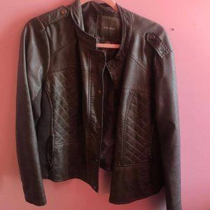 Faux leather jacket